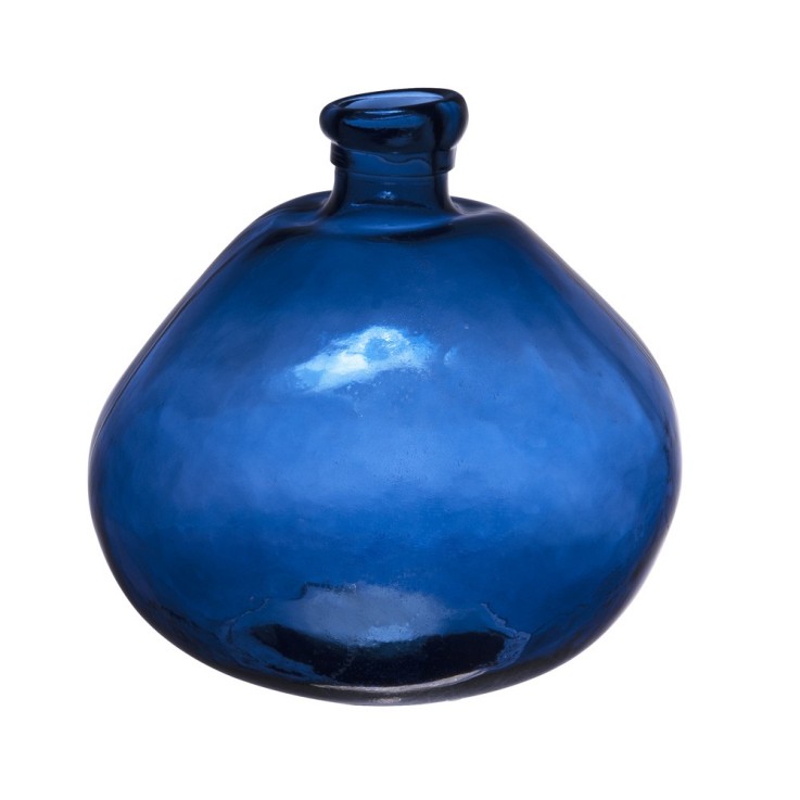 Vase Symplicity 33 cm bleu en verre
