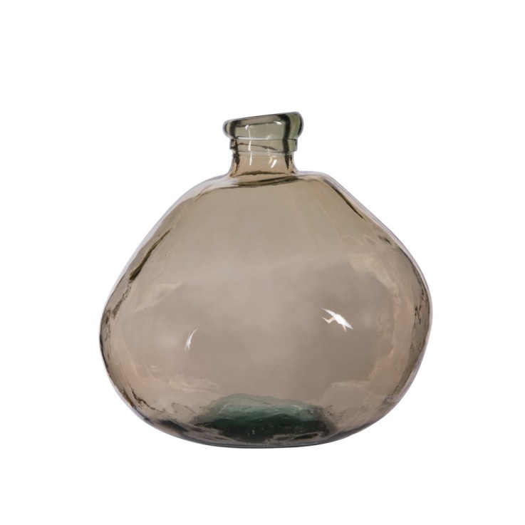 Vase Simplicity sable 18 cm en verre