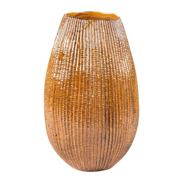 Vase 30 cm Livia miel en céramique