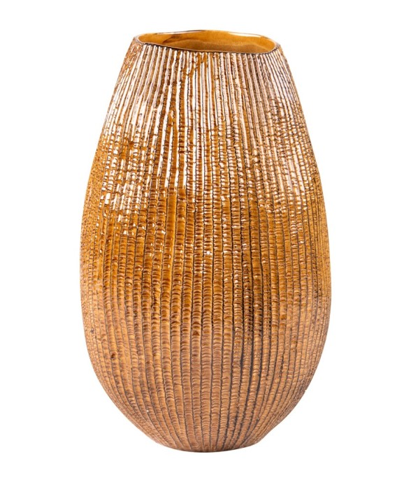Vase 30 cm Livia miel en...