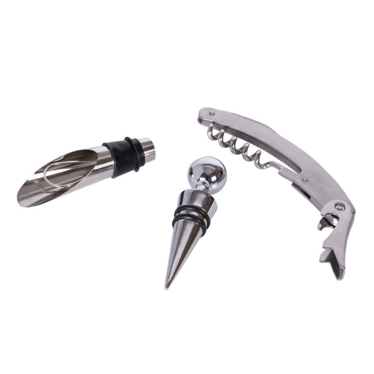 Coffret Service du Vin 3 pièces en inox