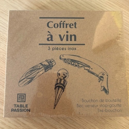 Coffret Service du Vin 3 pièces en inox