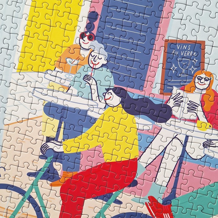 Puzzle 1000 pièces Café bisou