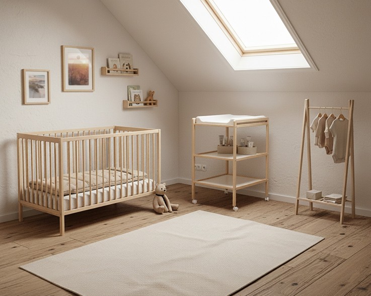 Lit bébé en bois ESSENTIEL