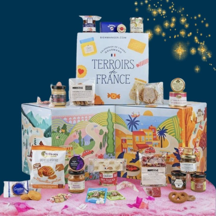 Calendrier de l'avent Cube des Terroirs de France - Le calendrier gourmand
