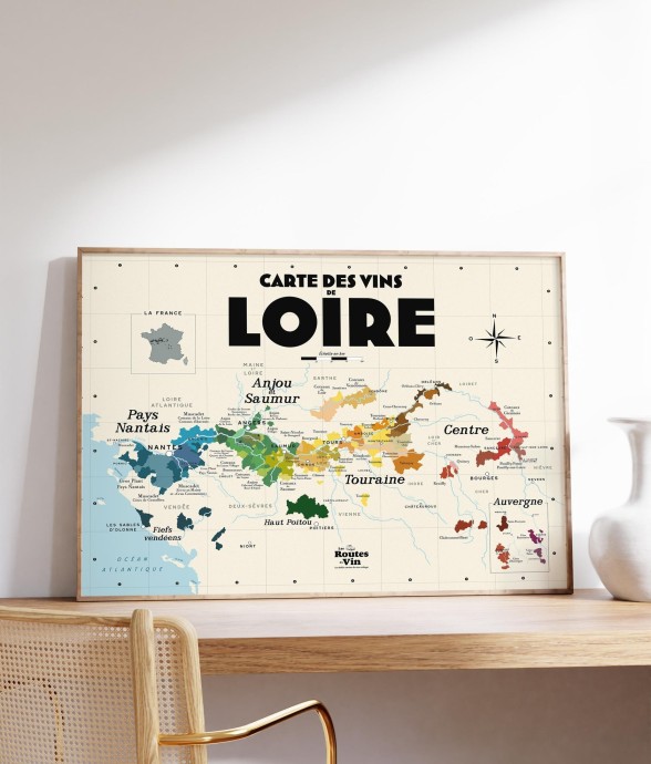 Carte des vins de Loire