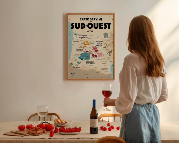 Carte des vins du Sud-Ouest
