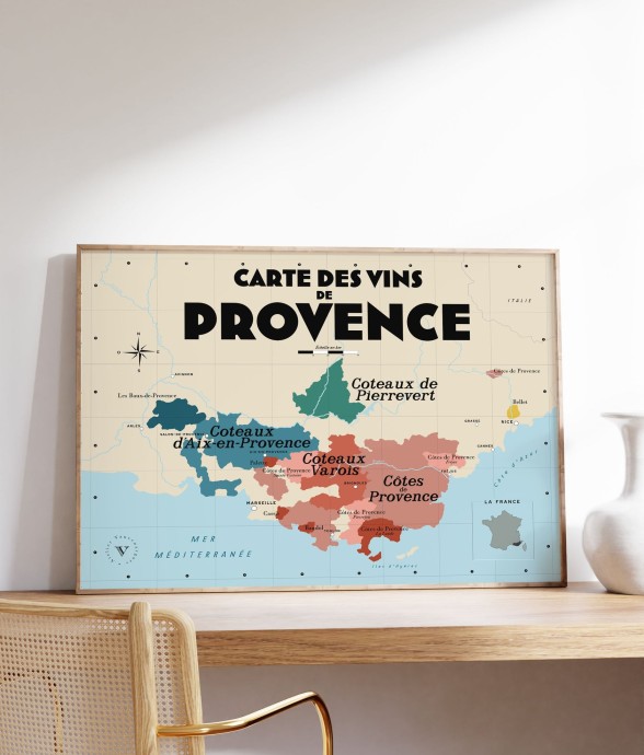 Carte des vins de Provence