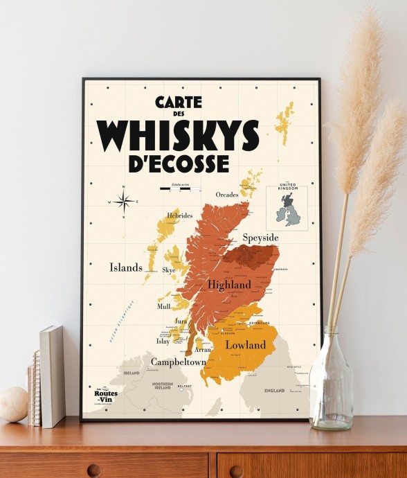 Carte des Whiskys écossais