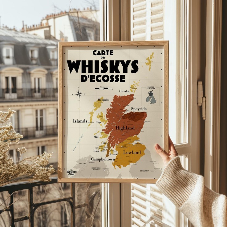 Carte des Whiskys écossais