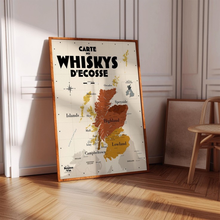 Carte des Whiskys écossais