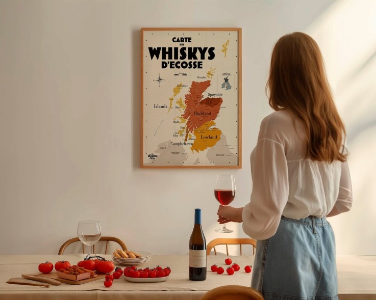 Carte des Whiskys écossais