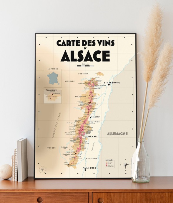 Carte des vins d'Alsace