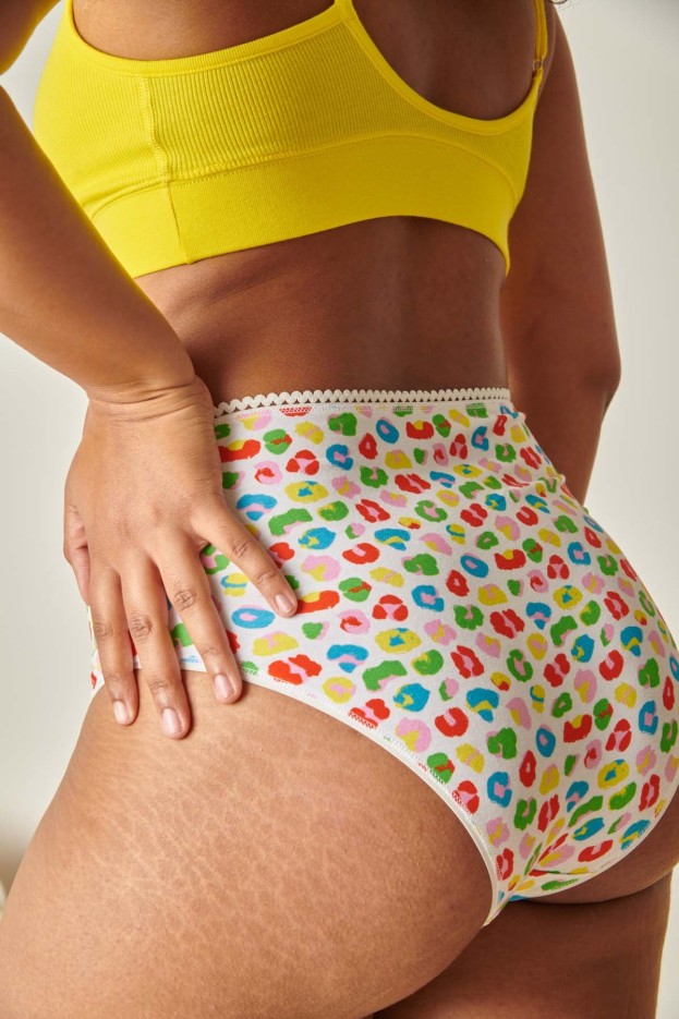 Culotte coton taille haute IMPRIMÉE