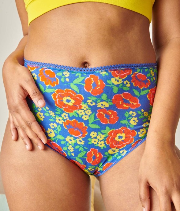 Culotte taille haute coton...