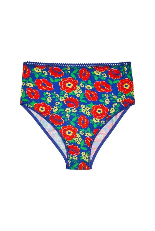 Culotte taille haute coton bio imprimé