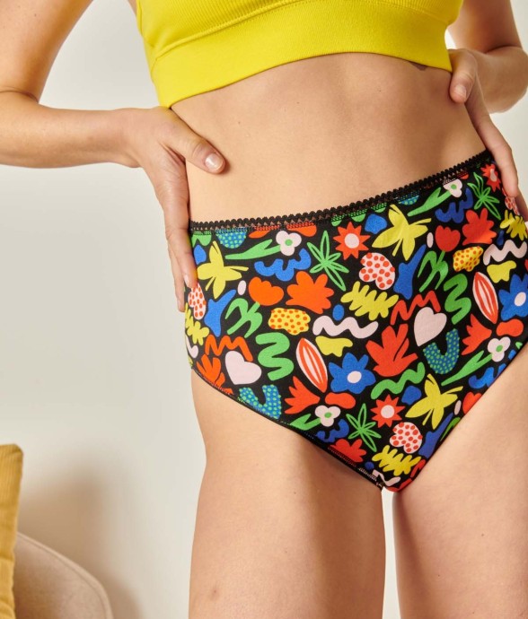 Culotte coton taille haute...