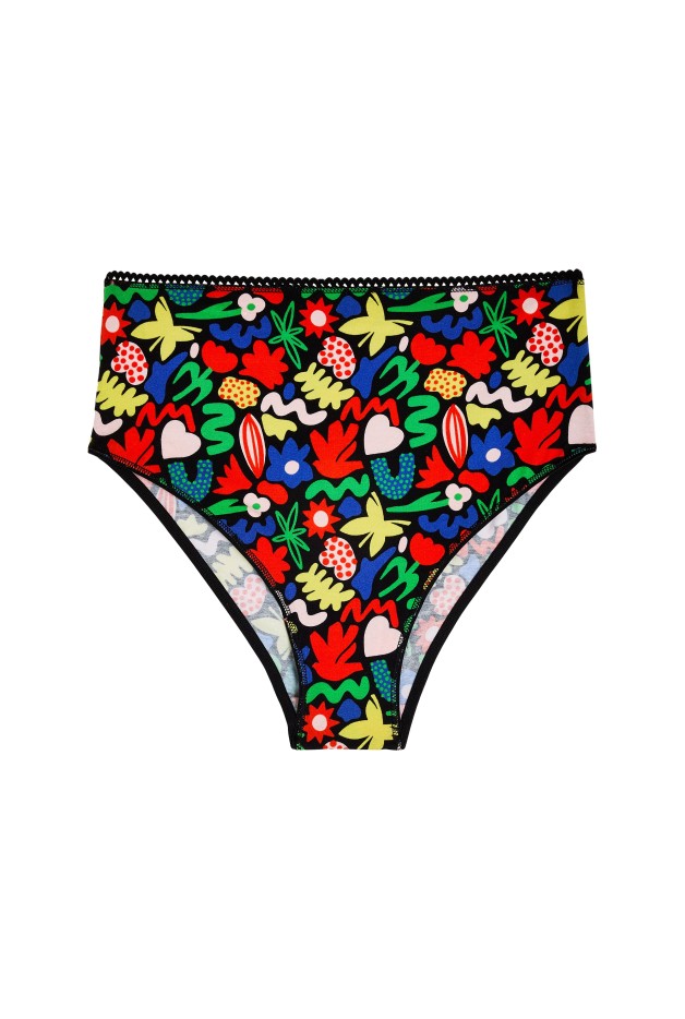 Culotte coton taille haute IMPRIMÉE