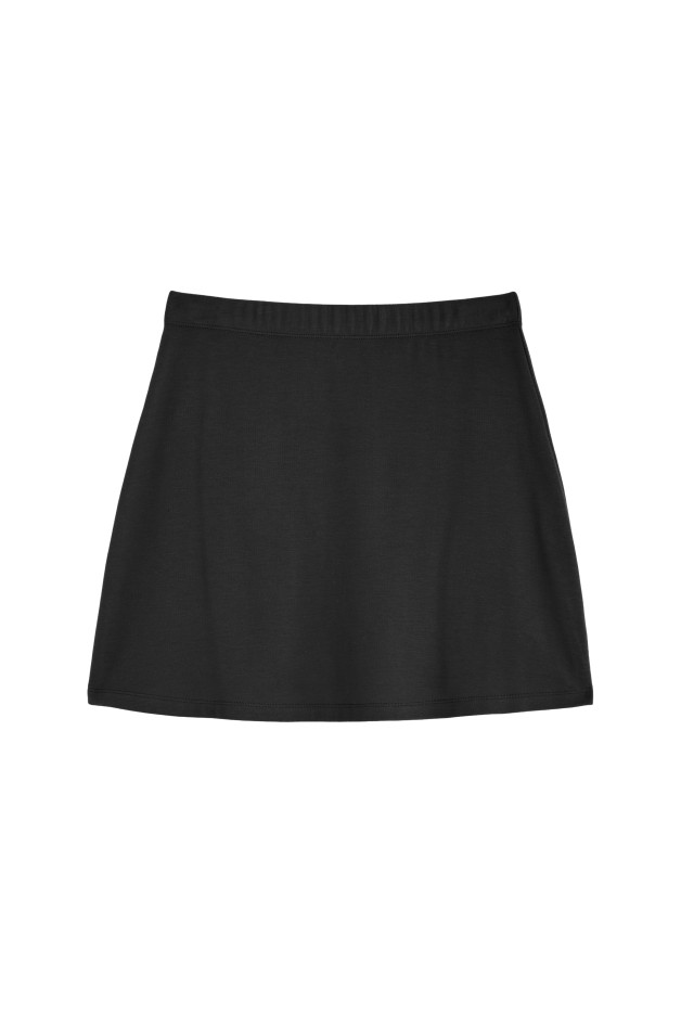 Jupe courte en maille coton bio