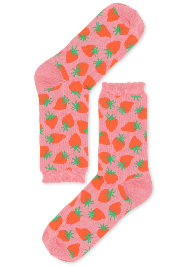 Chaussettes coton bio à motifs