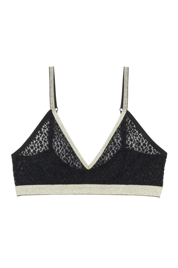 Brassière dentelle lurex