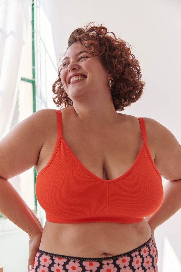 Brassière coton uni