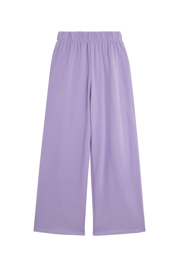 Pantalon jogging en coton VIOLET