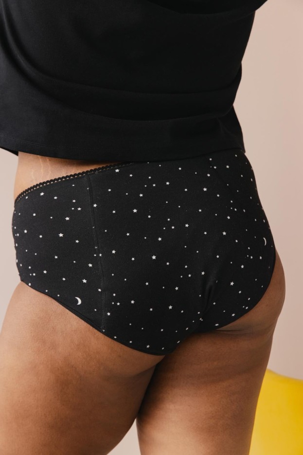 Culotte menstruelle Taille Haute Flux Nuit coton bio