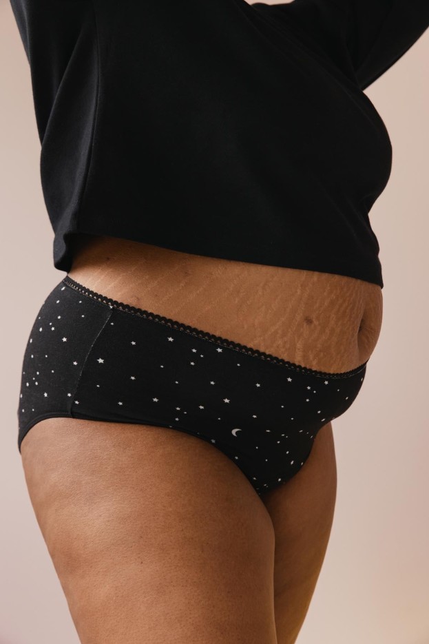 Culotte menstruelle Taille Haute Flux Nuit coton bio