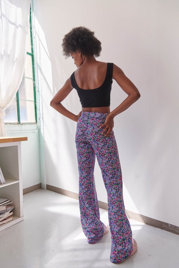 Pantalon évasé coton bio