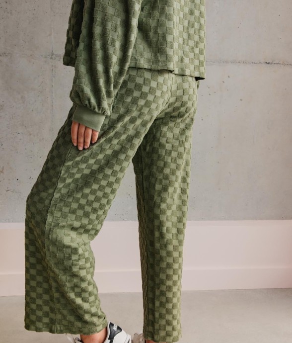 Pantalon Damier coton bio...