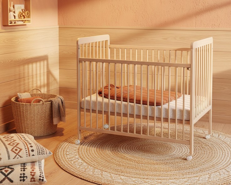 Lit bébé coulissant en bois ESSENTIEL