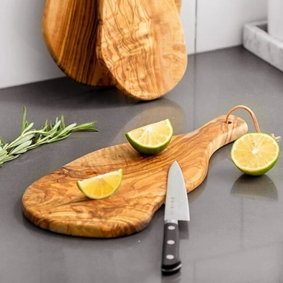 Planche à poignée olivier 34x16cm