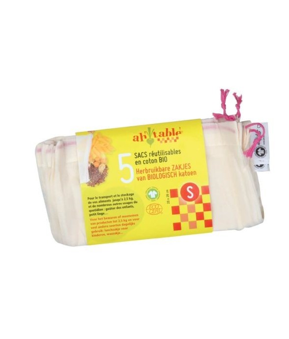 Lot de 5 sacs réutilisables...