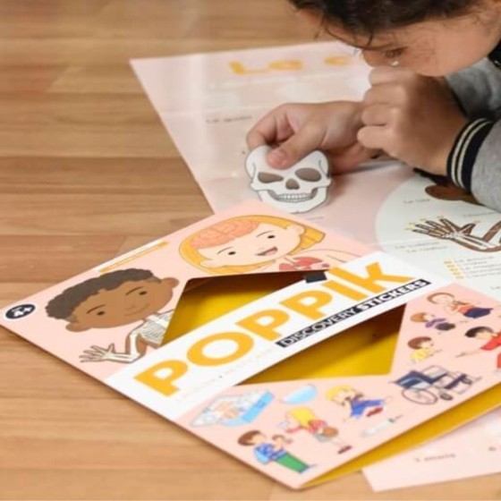 Poster découverte avec stickers Corps humain