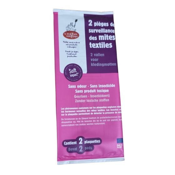 Lot de 2 pièges anti-mites textiles