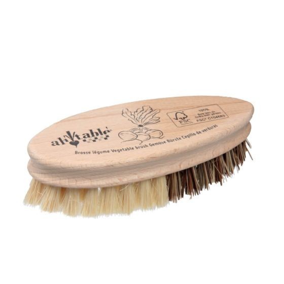 Brosse à légumes en fibres d'agave