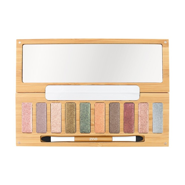 Palette Ultra Shiny - 10 Ombres à paupières - Bio & Rechargeable