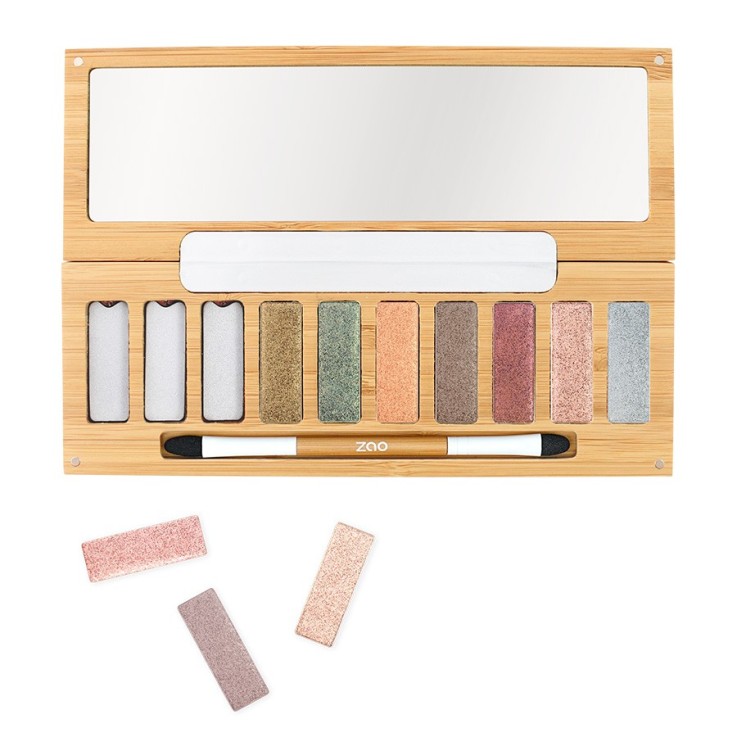 Palette Ultra Shiny - 10 Ombres à paupières - Bio & Rechargeable