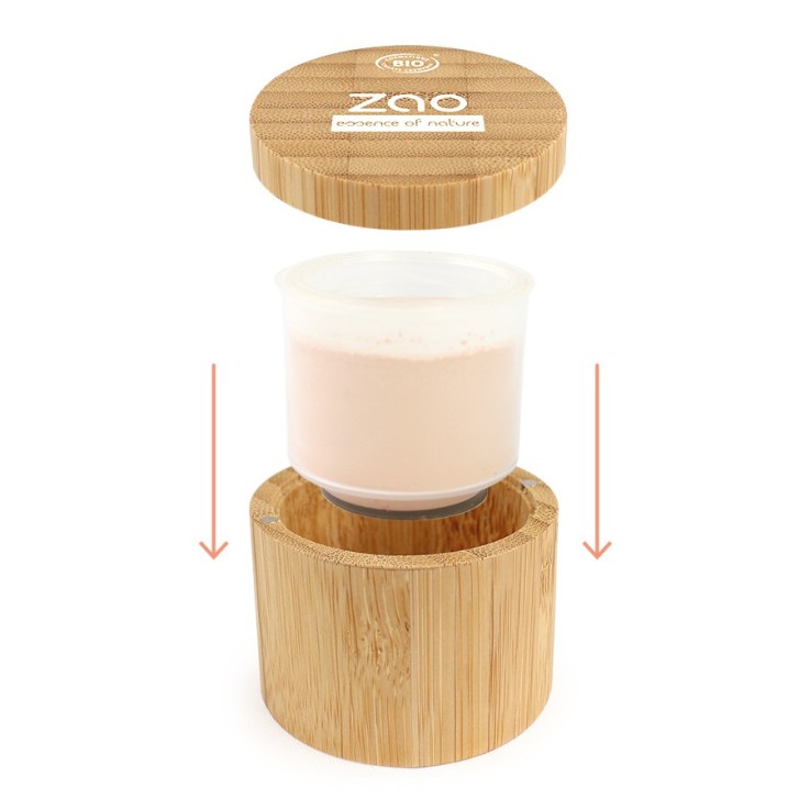 Poudre libre Mineral silk Matifiante bio, vegan & rechargeable