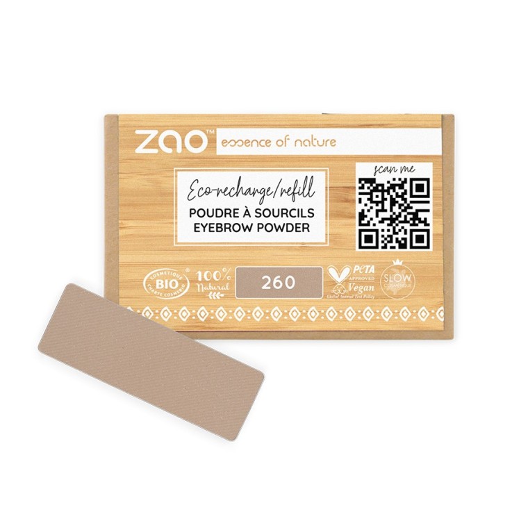 Poudre à sourcils bio & vegan