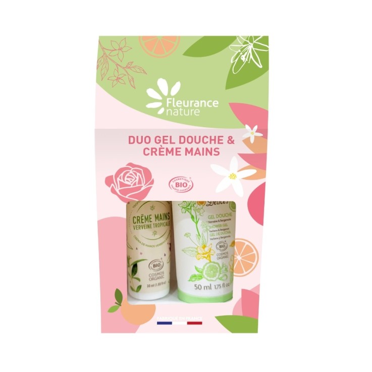 Duo Bio gel douche et crème mains verveine