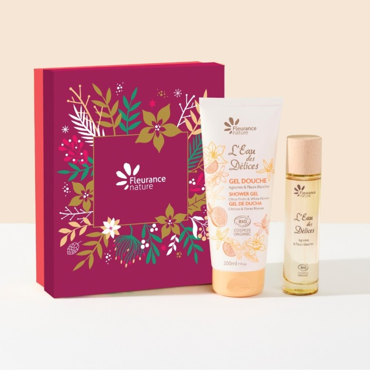 Coffret beauté Bio Eau des délices agrumes & fleurs blanches