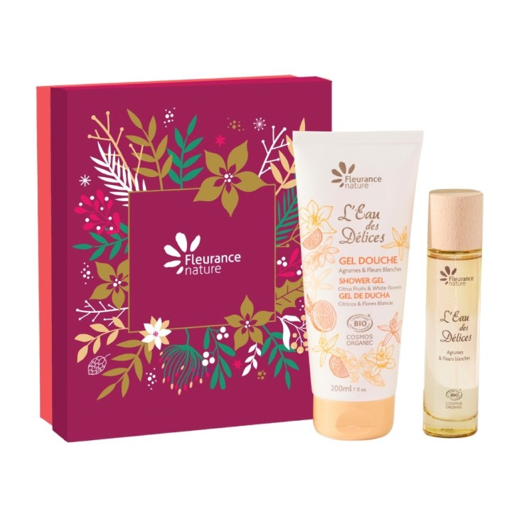 Coffret beauté Bio Eau des délices agrumes & fleurs blanches