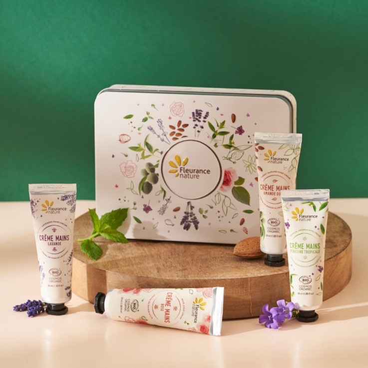 Coffret beauté Bio mains beige instant douceur