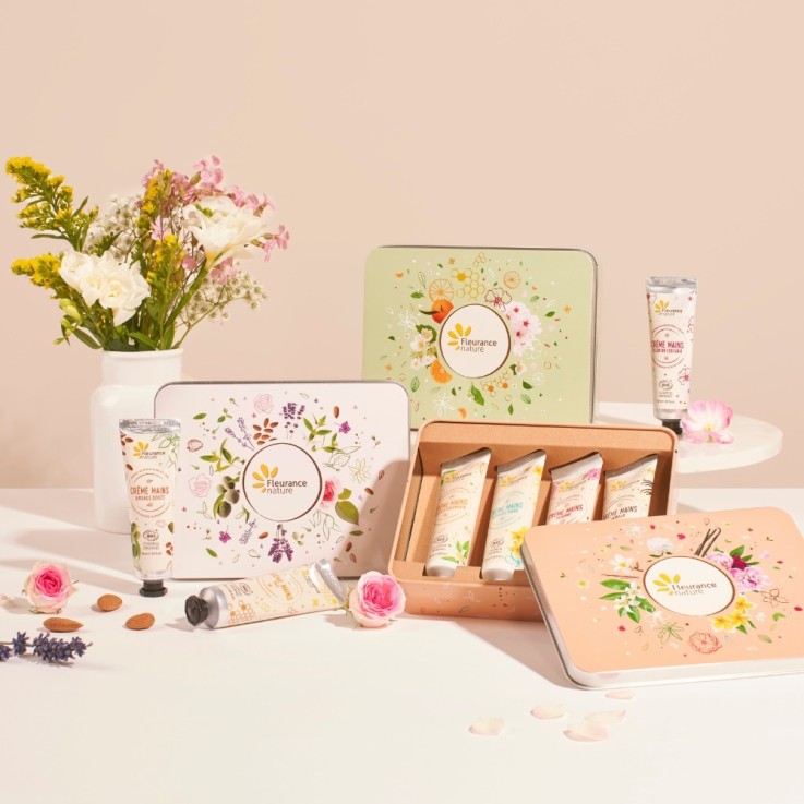 Coffret beauté Bio mains beige instant douceur