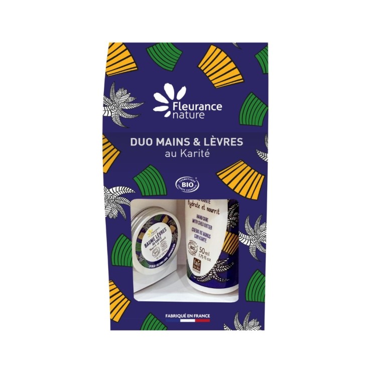 Duo Bio Mains et Lèvres au Karité