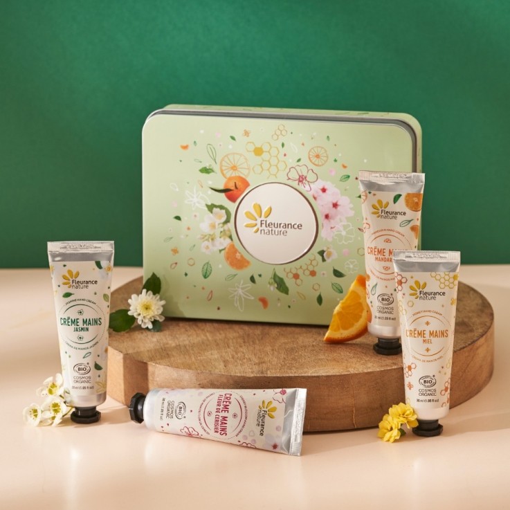 Coffret beauté Bio mains vert éveil des sens