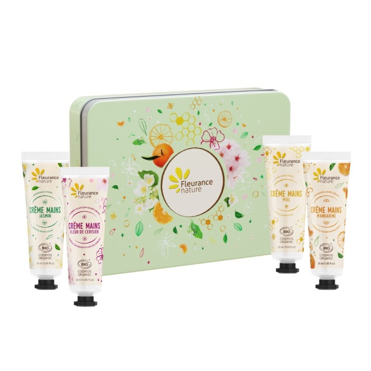 Coffret beauté Bio mains vert éveil des sens