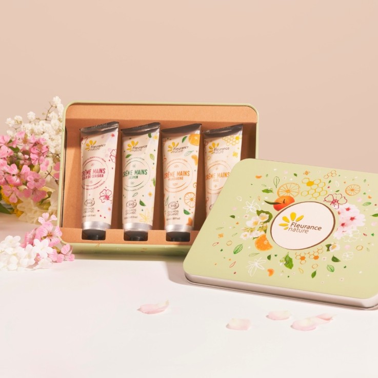 Coffret beauté Bio mains vert éveil des sens